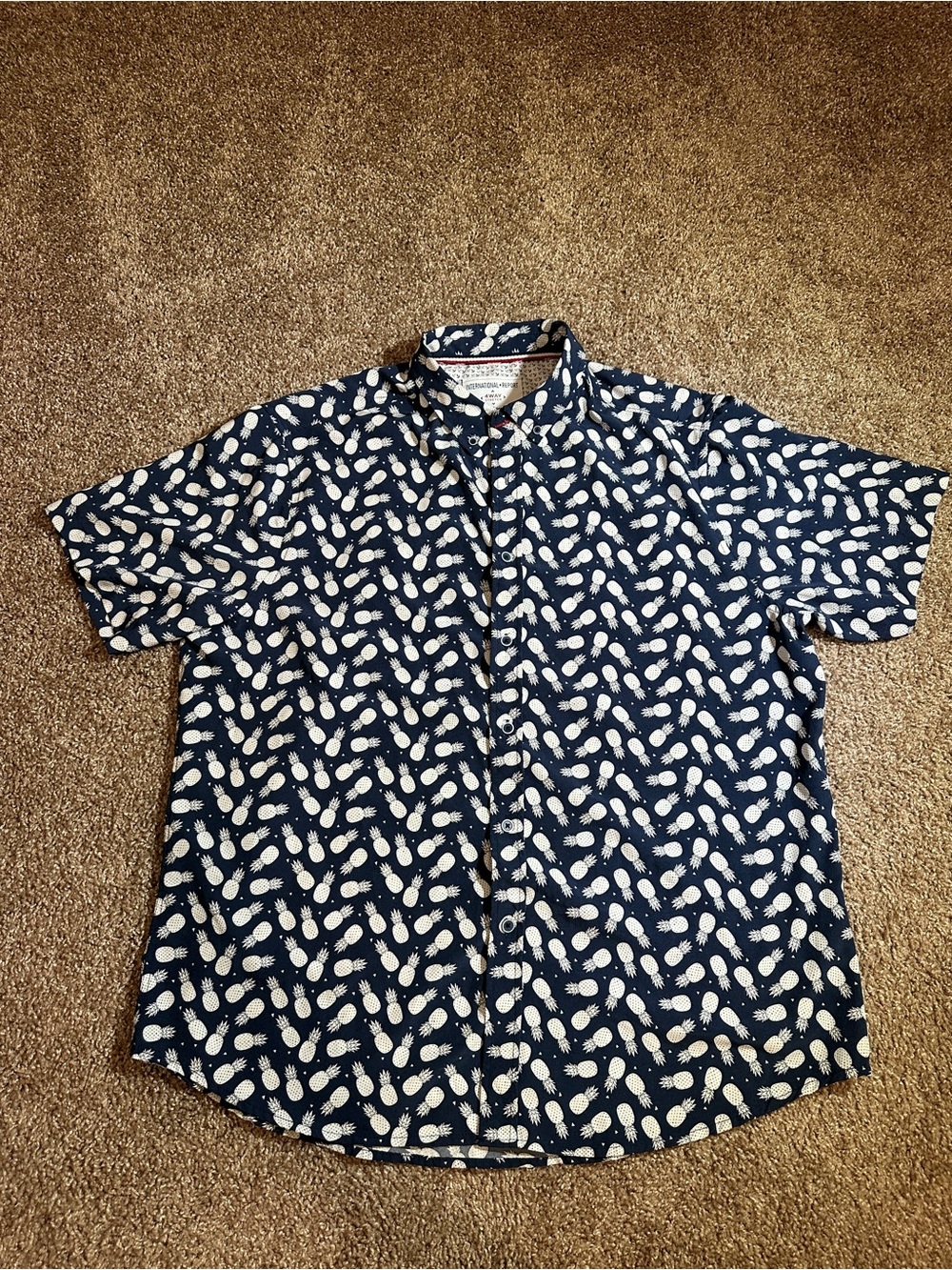 Men's button down polo from International Report